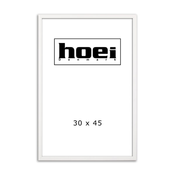 Witte houten lijst voor foto en posters 30 x 45 cm