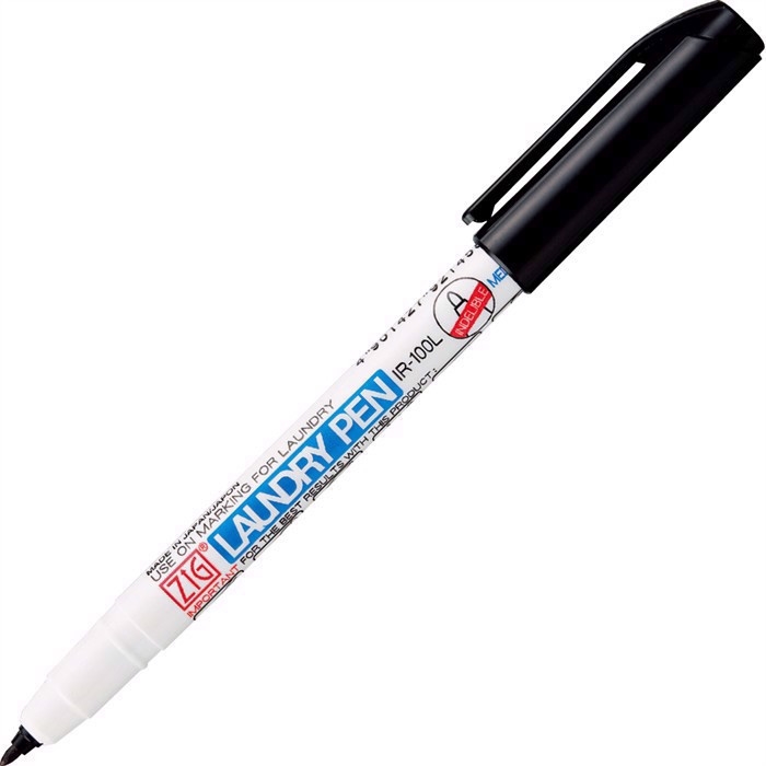 ZIG Textielmarker Laundry Pen zwart