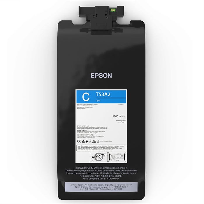 Epson inktzakje Cyaan 1600 ml - T53A2