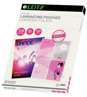 Leitz Lamineerhoes glans 125my A4 (100)
