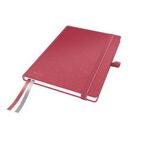 Leitz Notitieboek Compleet A5 gelinieerd 96g/80 vellen rood.