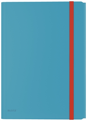 Leitz 3-klap elastiekmap Cosy PP A4 blauw