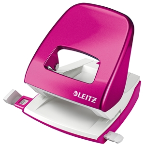 Leitz Perforator 5008 WOW 2-gaats voor 30 vellen roze