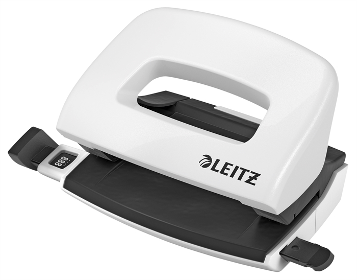 Leitz Perforator Mini WOW 2-gaats tot 10 vellen wit