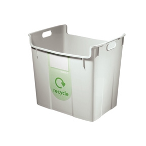Leitz Papierbak Basko voor recycling 40L grijs