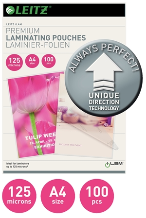 Leitz Lamineerhoes UDT glans 125my A4 (100)