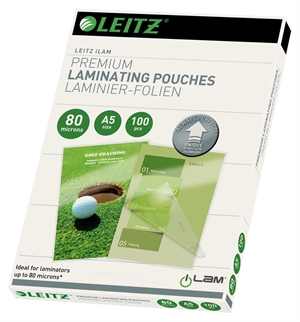 Leitz Lamineerhoes UDT glanzend 80my A5 (100)