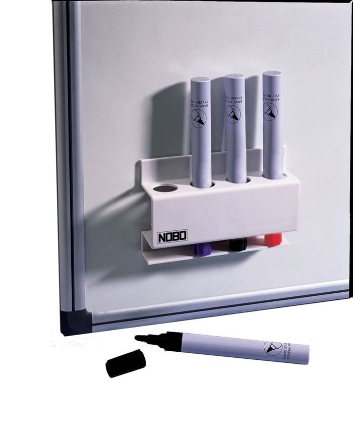 Nobo Pennehouder magnetisch voor 4 pennen voor whiteboard.