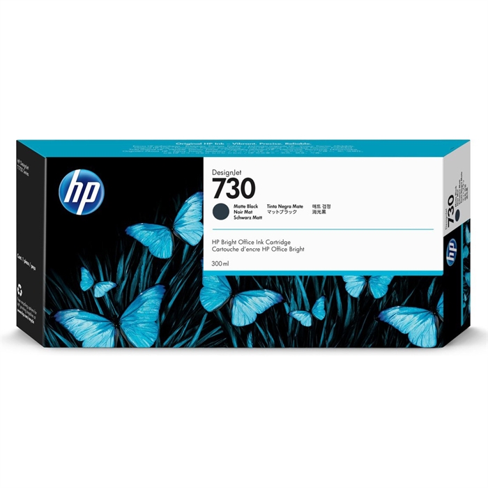 HP 730 300-ml Matte Black DesignJet patroon