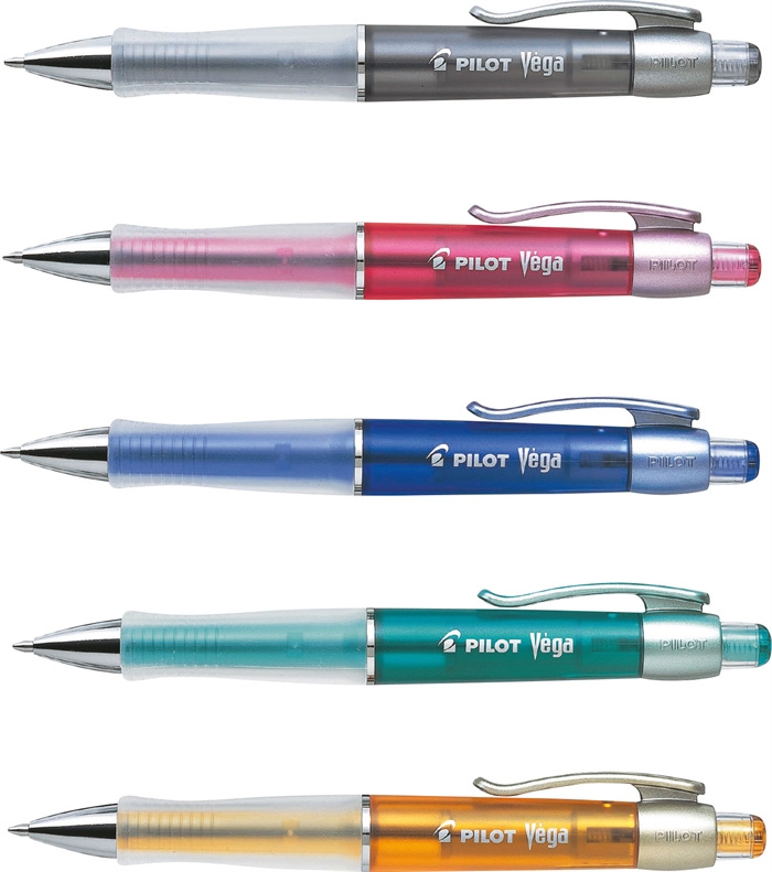 Pilot Kugelpen met klik Vega 1,0 geassorteerde kleuren.