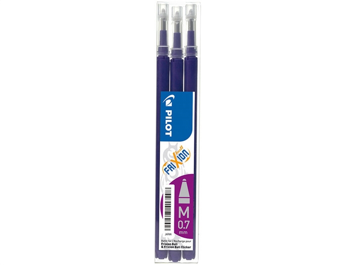 Pilot Frixion Clicker 0,7 navulling paars (3)