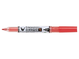 Pilot V Board Master S Ultra Fine ronde punt rood.