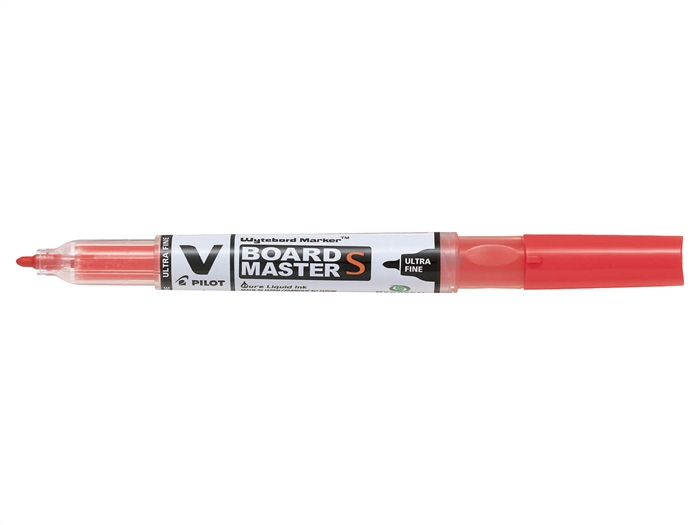 Pilot V Board Master S Ultra Fine ronde punt rood.