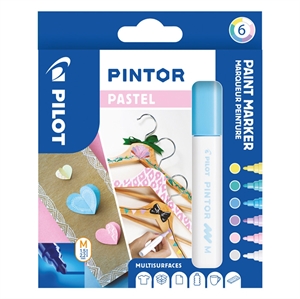 Pilot Marker Pintor Medium Pastel Mix 1,4 ass (6) 

Piloot Marker Pintor Medium Pastel Mix 1,4 stuks (6)