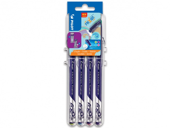 Pilot Frixion Fineliner Set2Go 1,3mm Pastel assortiment (4)