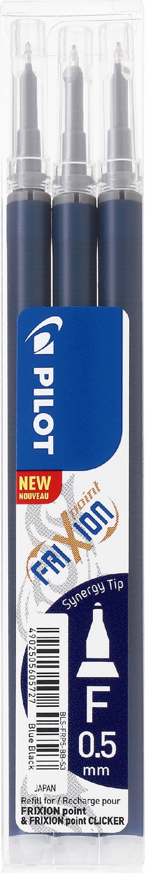 Pilot Frixion Point Clicker 0,5 navulling blauw zwart (3)