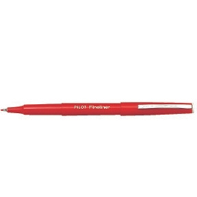 Pilot Fineliner met dop en fijne punt 1,2 rood.
