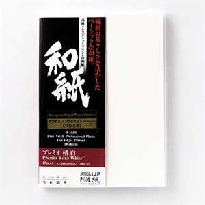 Awagami Premio Kozo White - 180 g/m², 10 vellen