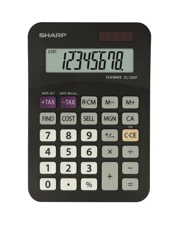 Scherpe tafelcalculator EL-330FB zwart