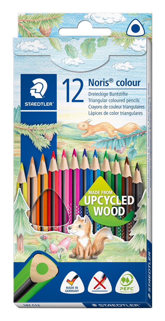 Staedtler Kleurpotlood Noris Upcycled Hout driehoekig (12)