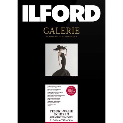 Ilford GALERIE Tesuki-Washi Echizen Warmtone  Smooth 110 - A3+, 10 vellen