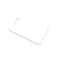 Unisub Bag Tag - Rectangle 2 Sided Gloss White FRP - 69,8 x 101,6 x 2,29 mm