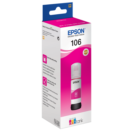 Epson T106 EcoTank Magenta inktfles