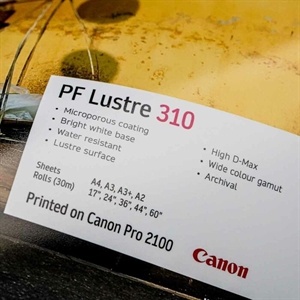 Fotosnelheid PF Lustre 310 g/m² - 24" x 30 meter