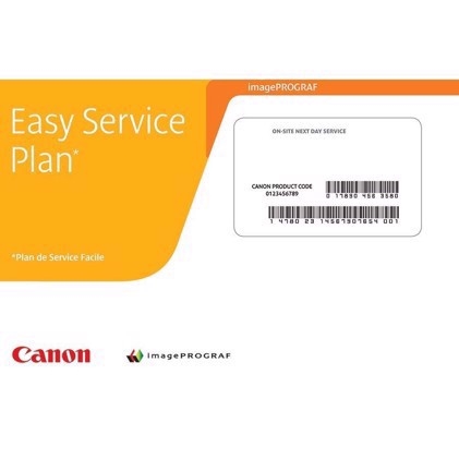 Canon Easy Service Plan 3 jaar oud on-site service volgende dag naar IMAGEPROGRAF 36"