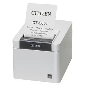 Citizen CT-E601, USB, 8 dots/mm (203 dpi), cutter, black