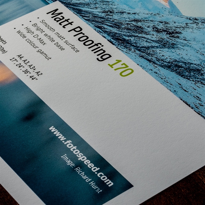 Fotospeed Mat Proofing 170 g/m² - PANORAMISCH 297 x 594, 25 vellen