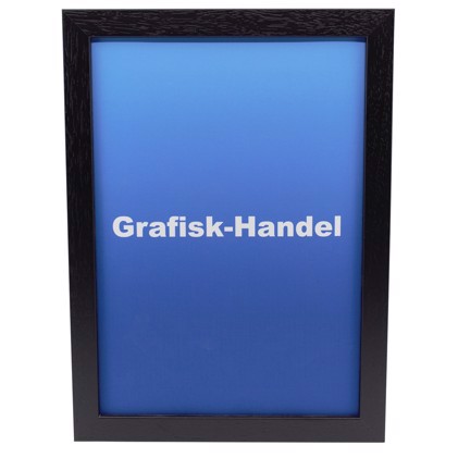 Museumglas lijst voor foto en kunst 50 x 70 cm - Zwart