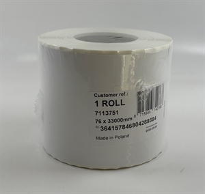 Epson Hoogglans Etiket, eindeloze rol, 76 mm x 33 meter
